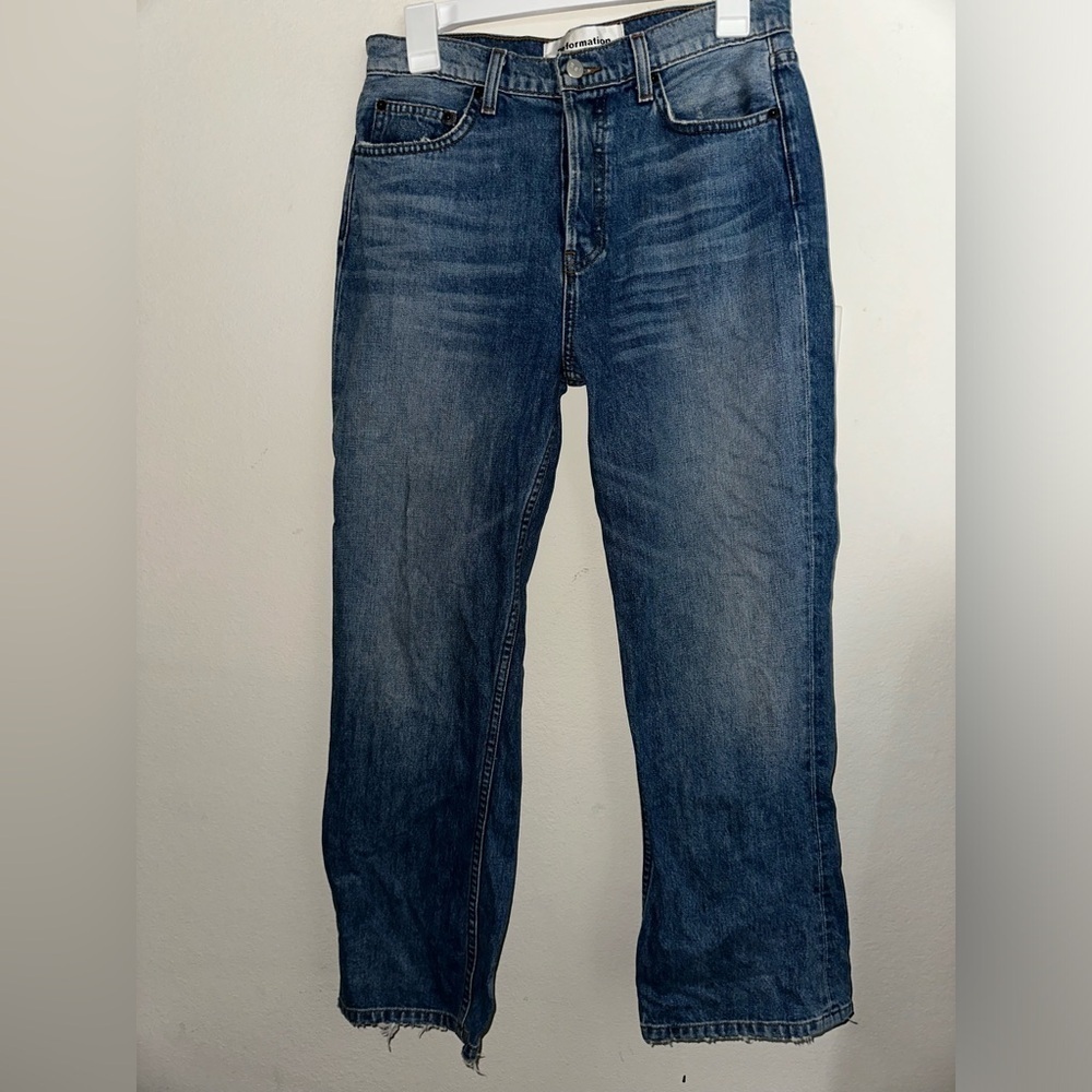 Reformation women’s jordi kick flare denim jeans arches wash 28 contemporary